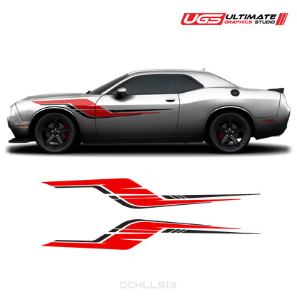 Dodge Challenger Side Graphics 2 Colors