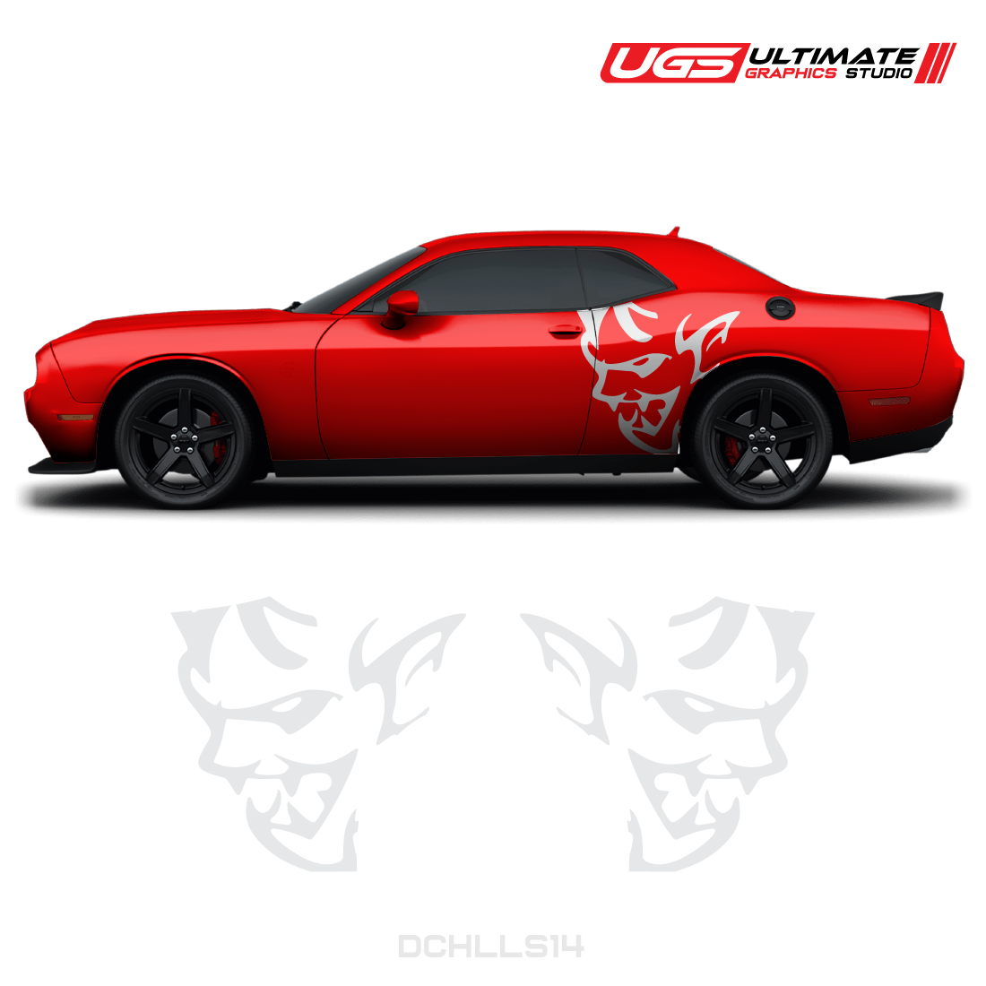 Dodge Challenger Demon Side Graphics