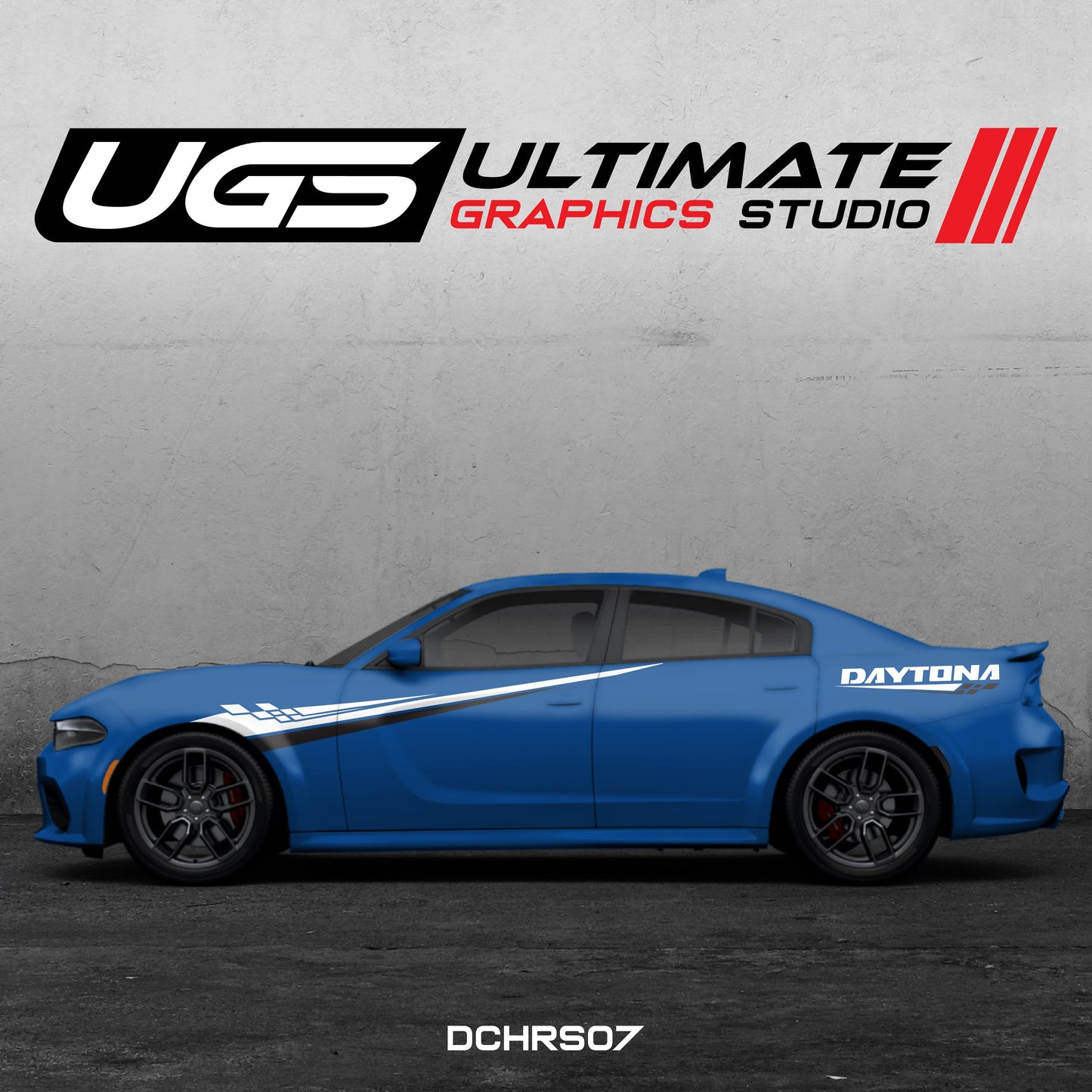 Dodge Charger Side Graphics 2 Color Daytona