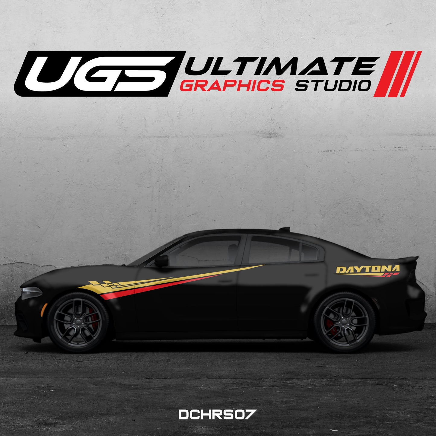 Dodge Charger Side Graphics 2 Color Daytona