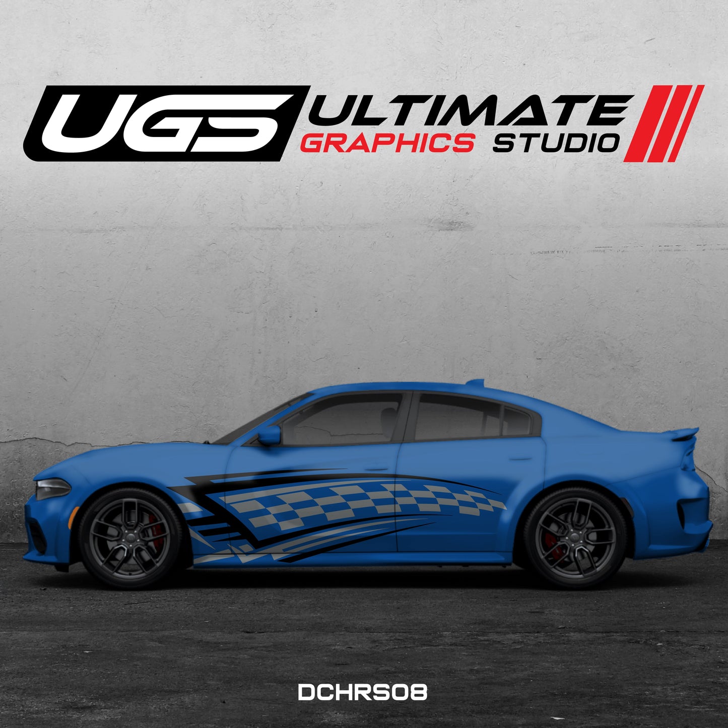 Dodge Charger Side Graphics 2 Color Daytona