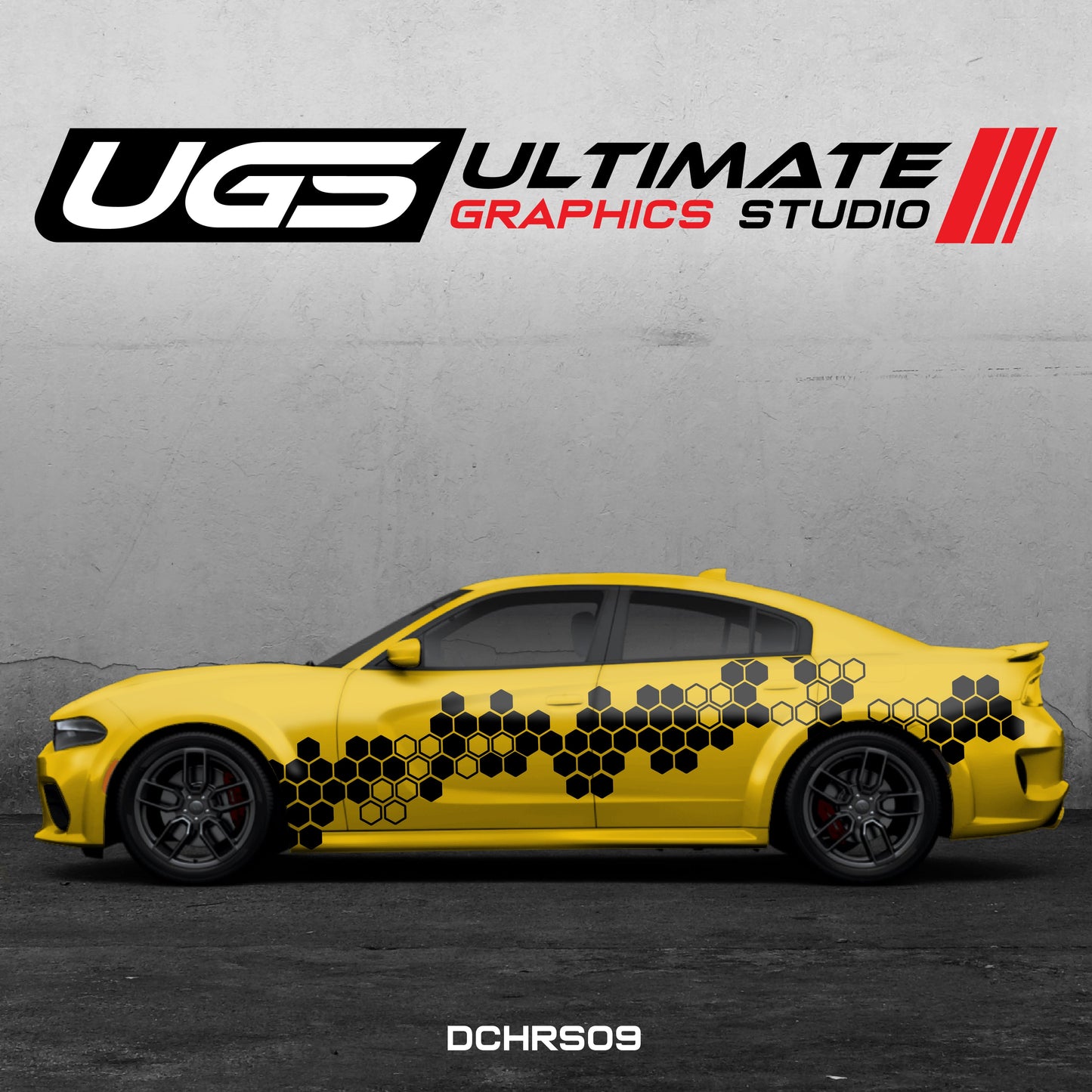 Dodge Charger Side Graphics 1 Color Pattern