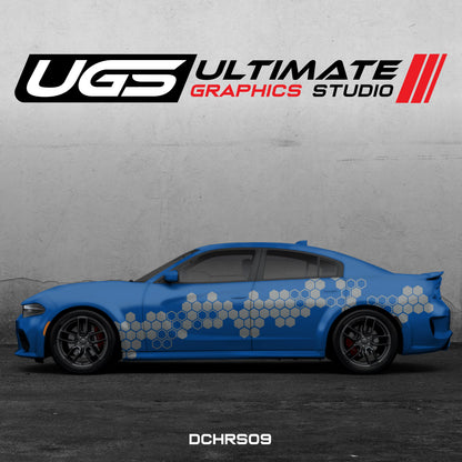 Dodge Charger Side Graphics 1 Color Pattern