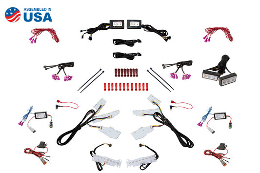 Diode Dynamics - RGBWA Upper & Lower DRL Boards for 2017-2020 Chevy Camaro ZL1 DD2296