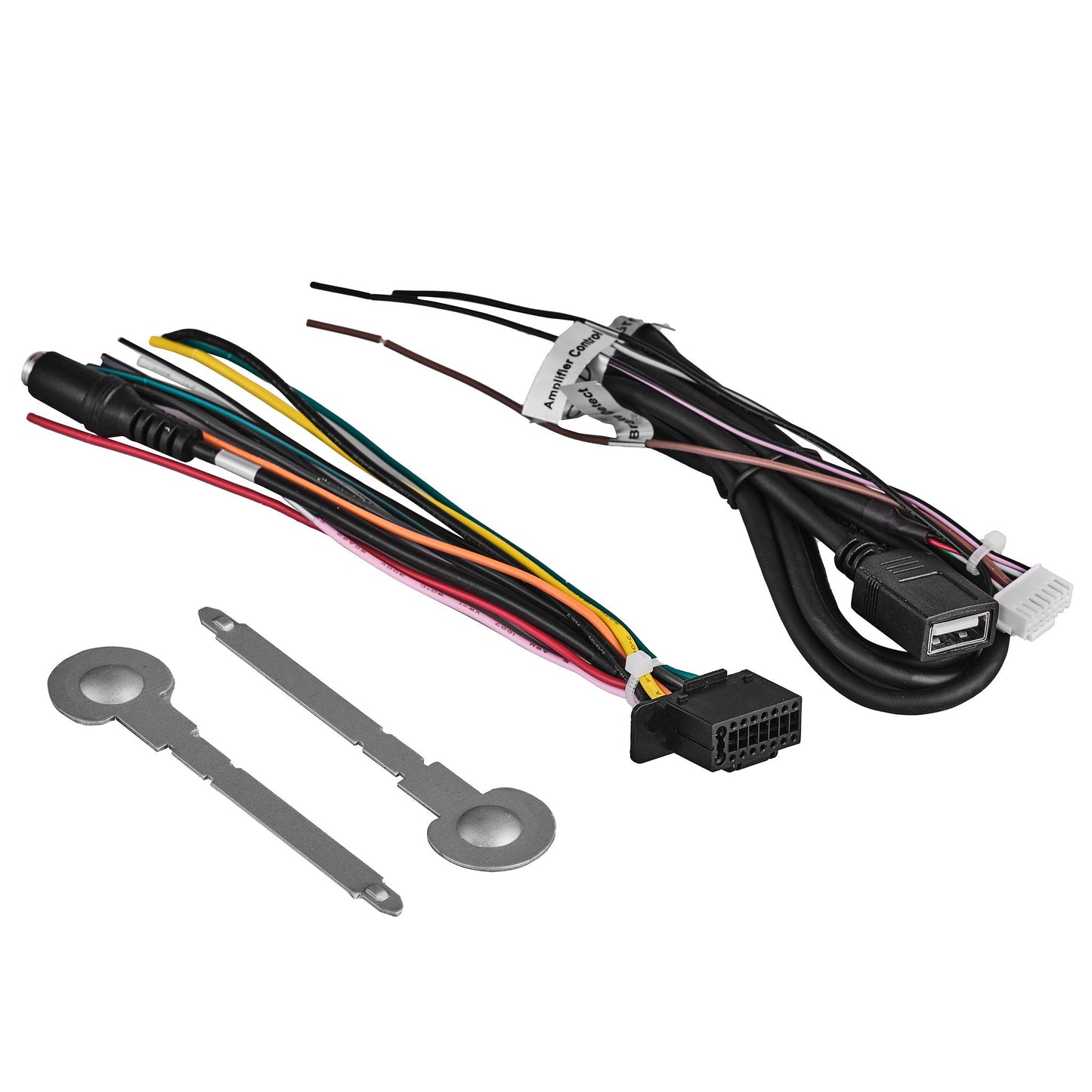 10.5" Floating Adjustable Modular Touchscreen Mechless Single-DIN Head Unit with Bluetooth, Apple Car Play, Android Mirror Link, USB, AUX, SD, AM, FM