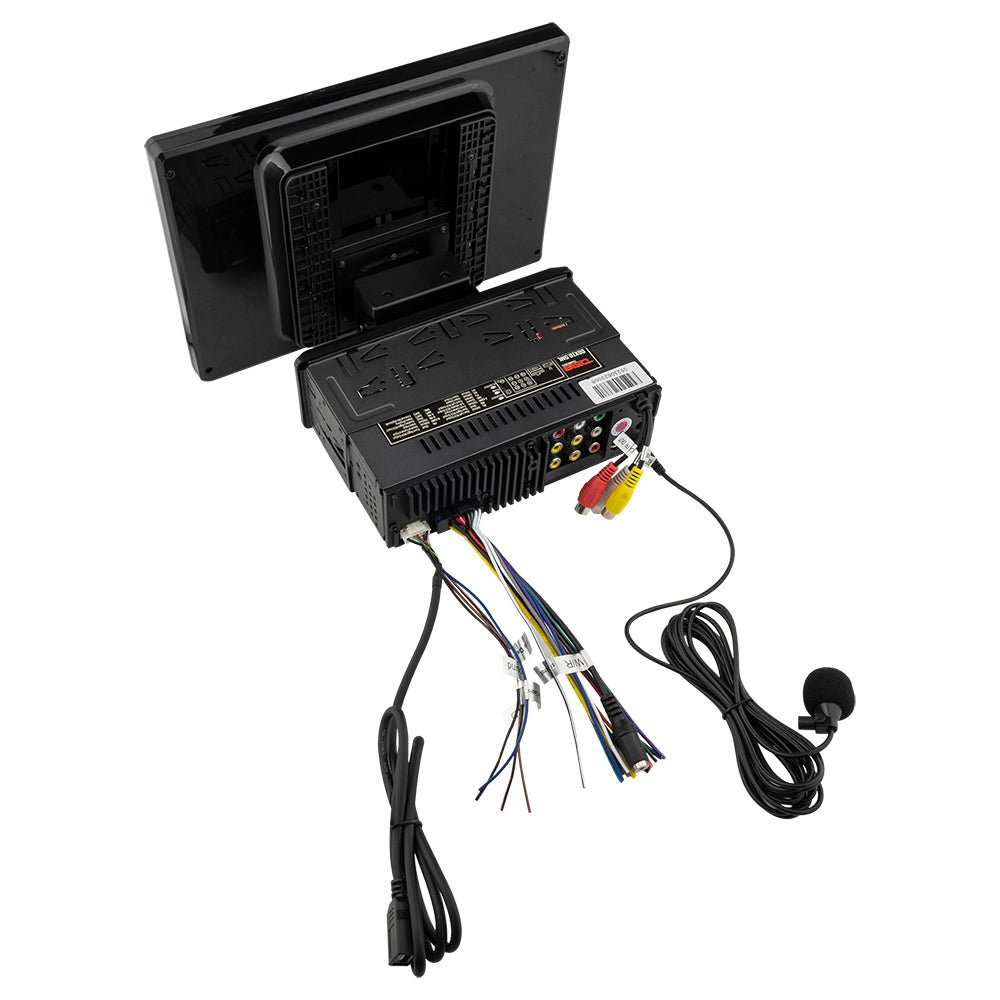 10.5" Floating Adjustable Modular Touchscreen Mechless Single-DIN Head Unit with Bluetooth, Mirror Link and USB