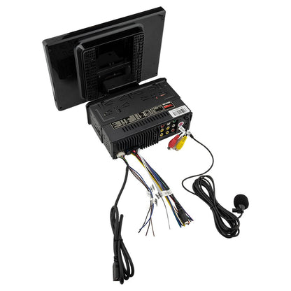 10.5" Floating Adjustable Modular Touchscreen Mechless Single-DIN Head Unit with Bluetooth, Mirror Link and USB