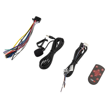 6.9" Touchscreen Mechless Double-DIN Headunit with Bluetooth, USB, Mirror Link & Car Play