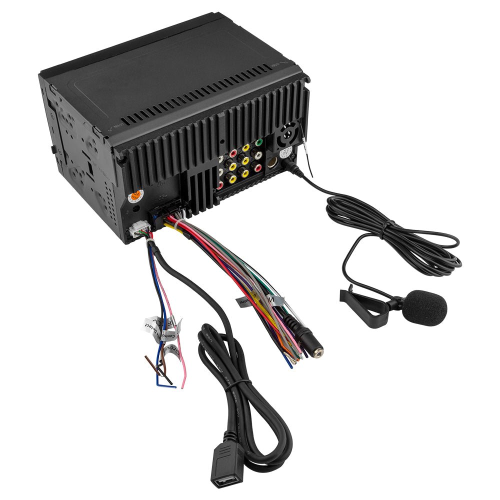 7" Touchscreen Mechless Double-DIN Headunit with Bluetooth, USB, Mirror Link And Car play