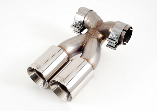 AWE Tuning Optional Muffler Tip Set for Porsche 987 Cayman/S, Boxster/S - Polished Silver 3010-22014