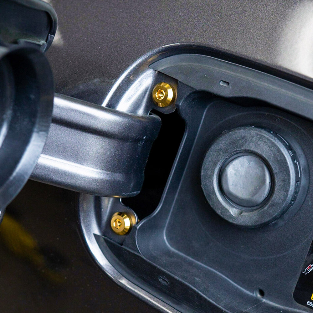 Titanium Hardware Fuel Door Kit - Dodge Charger (2015-2023)