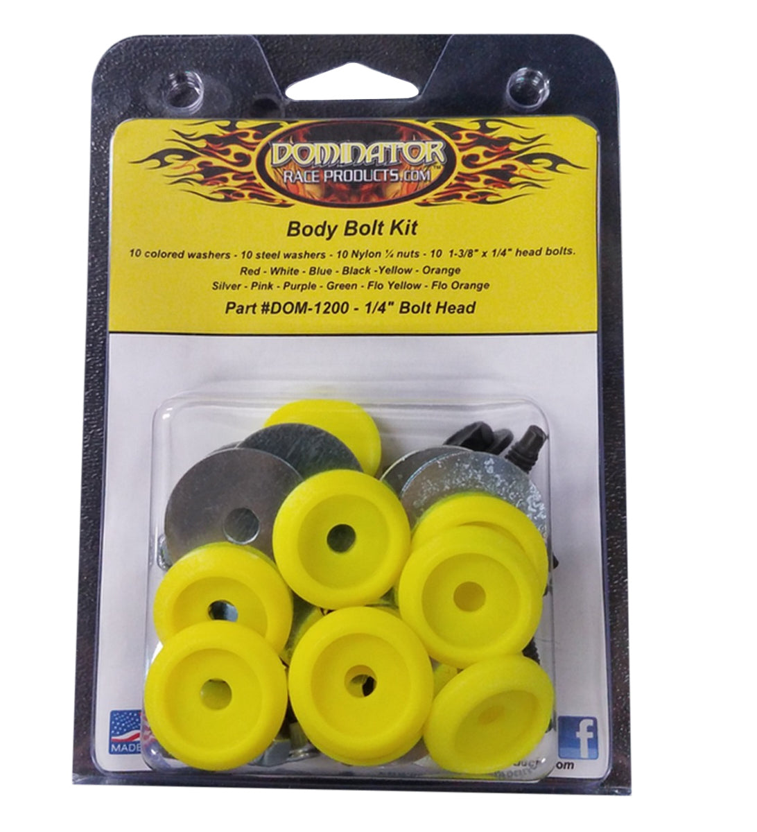 1200-B-FLO-YE DOMINATOR RACE PRODUCTS