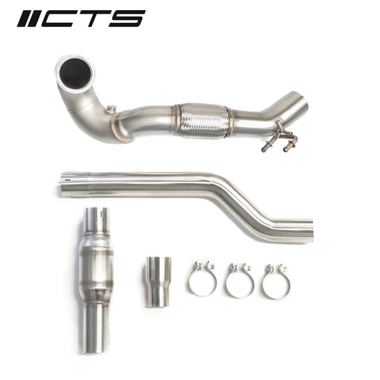 CTS Turbo MQB VW Tiguan and Audi Q3 AWD 1.8T/2.0T High-Flow Cat CTS-EXH-DP-0015-T-CAT