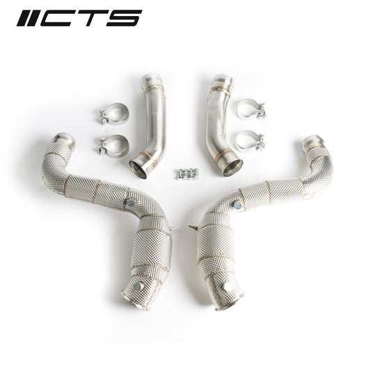 CTS Turbo MERCEDES-BENZ AMG W205/M177 C63/63S DOWNPIPES HIGH-FLOW CATS CTS-EXH-DP-0030-CAT