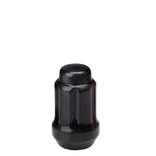 1/2" Car Spline Lug Nut 1.38" Black - Vista Wheel Accessories DPC1012SB