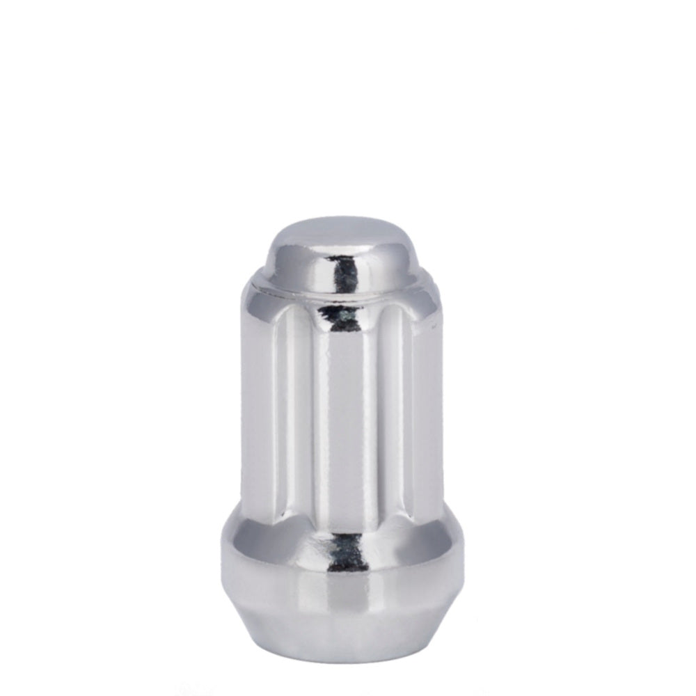 14X1.5 Bulge Acorn Car Spline Lug Nut 1.65" Chrome - Vista Wheel Accessories DPC1014SM