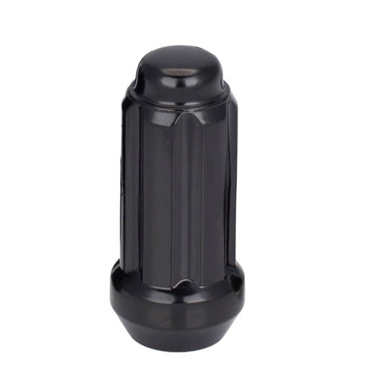14x2.0 Bulge Acorn Truck Spline Lug Nut 1.9" Black - Vista Wheel Accessories DPC1042STB