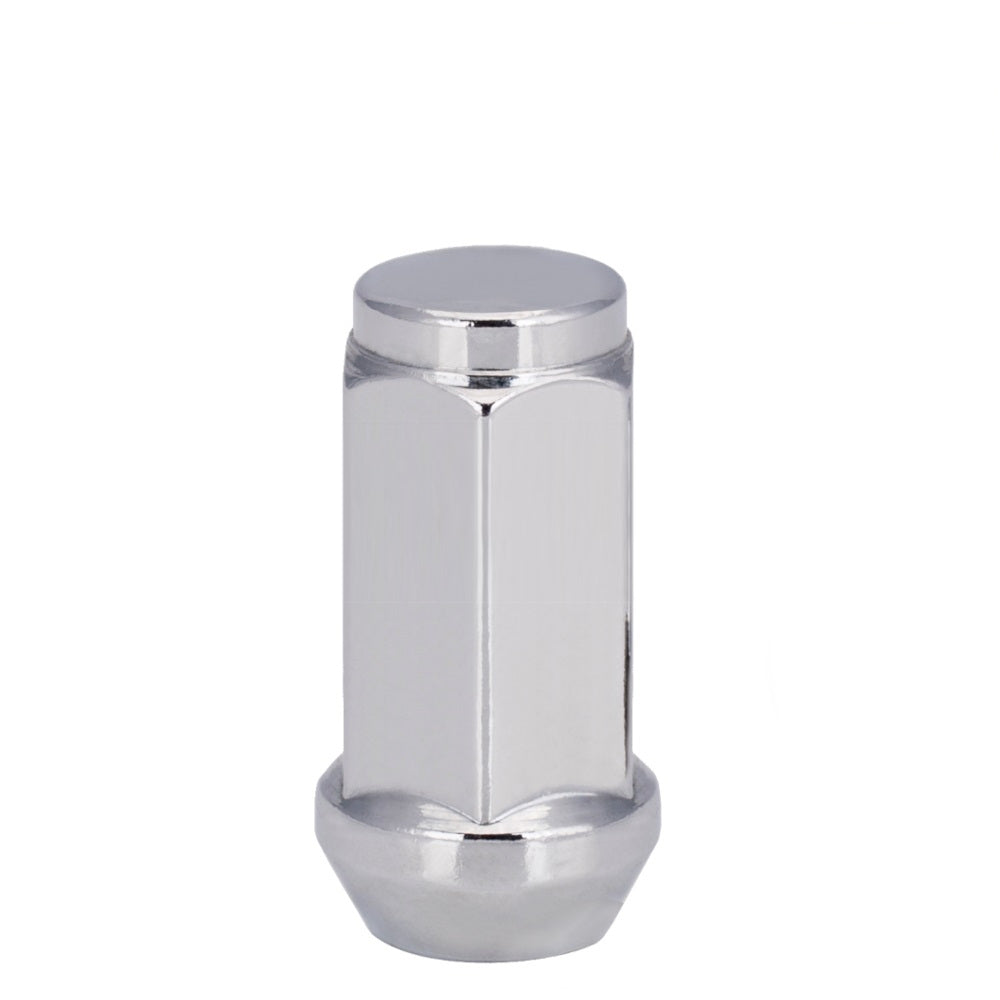 9/16" Bulge Acorn Lug Nut 3/4" Hex 1.90" Chrome - Vista Wheel Accessories DPC1096L