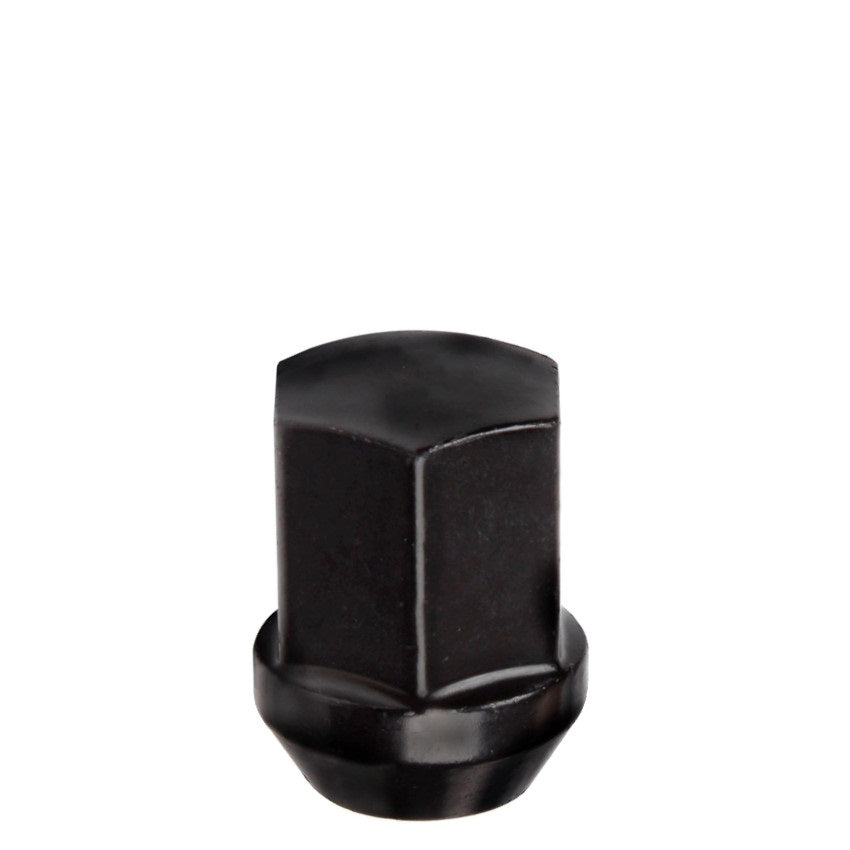 14x1.5 Bulge Acorn Lug Nut 13/16" Hex 1.53" Black Fits Chevy GM - Vista Wheel Accessories DPC1314LSB