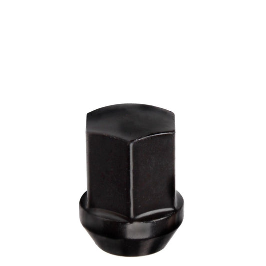 14x1.5 Bulge Acorn Lug Nut 13/16" Hex 1.53" Black Fits Chevy GM - Vista Wheel Accessories DPC1314LSB