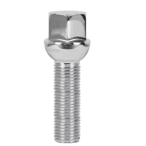 12x1.5 Ball Lug Bolt 17mm Hex 50mm Chrome - Vista Wheel Accessories DPC5015BBH
