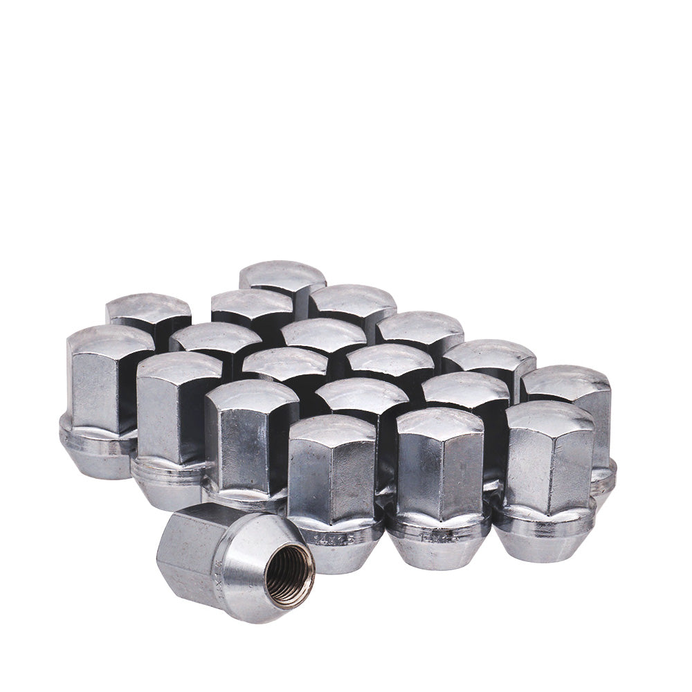 14x1.5 OE Style Lug Nut 7/8" Hex 1.53" 5 Lug Install Kit Chrome Fits Chevy GM - Vista Wheel Accessories DPC5514LS