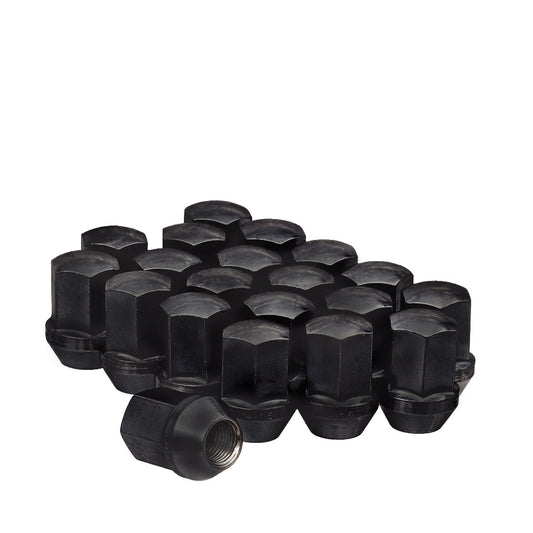 14x1.5 OE Style Lug Nut 7/8" Hex 1.53" 5 Lug Install Kit Black Fits GM & CDJ - Vista Wheel Accessories DPC5514LSB