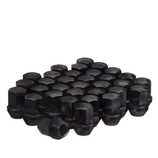 14X1.5 OE Style Lug Nut 7/8" Hex 1.78" 8 Lug Install Kit Black Fits Chevy GMC - Vista Wheel Accessories DPC58236B