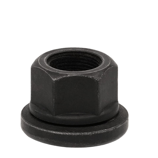 22x1.5 Flat Seat Semi Lug Nut 33mm Hex Black - Vista Wheel Accessories DPC600056