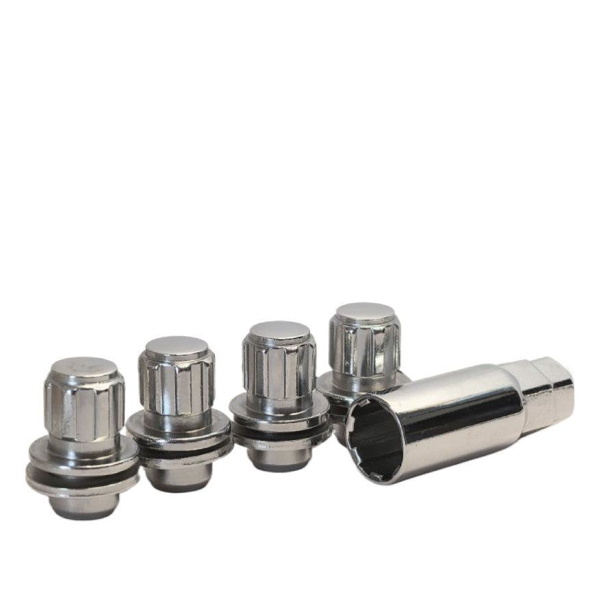 12x1.5 OE Style Mag Lug Nut 1.54" 0.72" Shank Lock Set Fits Toyota - Vista Wheel Accessories DPC6015L