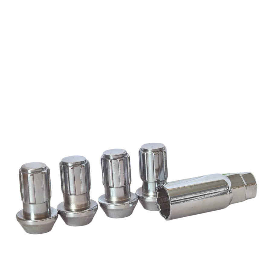 14x1.5 OE Style Lock Set 1.77" Chrome Fits Chevy GM - Vista Wheel Accessories DPC60236L