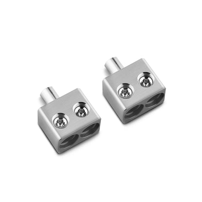 Dual 1/0-GA to 1/0-GA Amp Input Reducers with Offset Stub