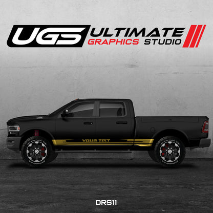 Dodge Ram Side Graphics with Custom Text