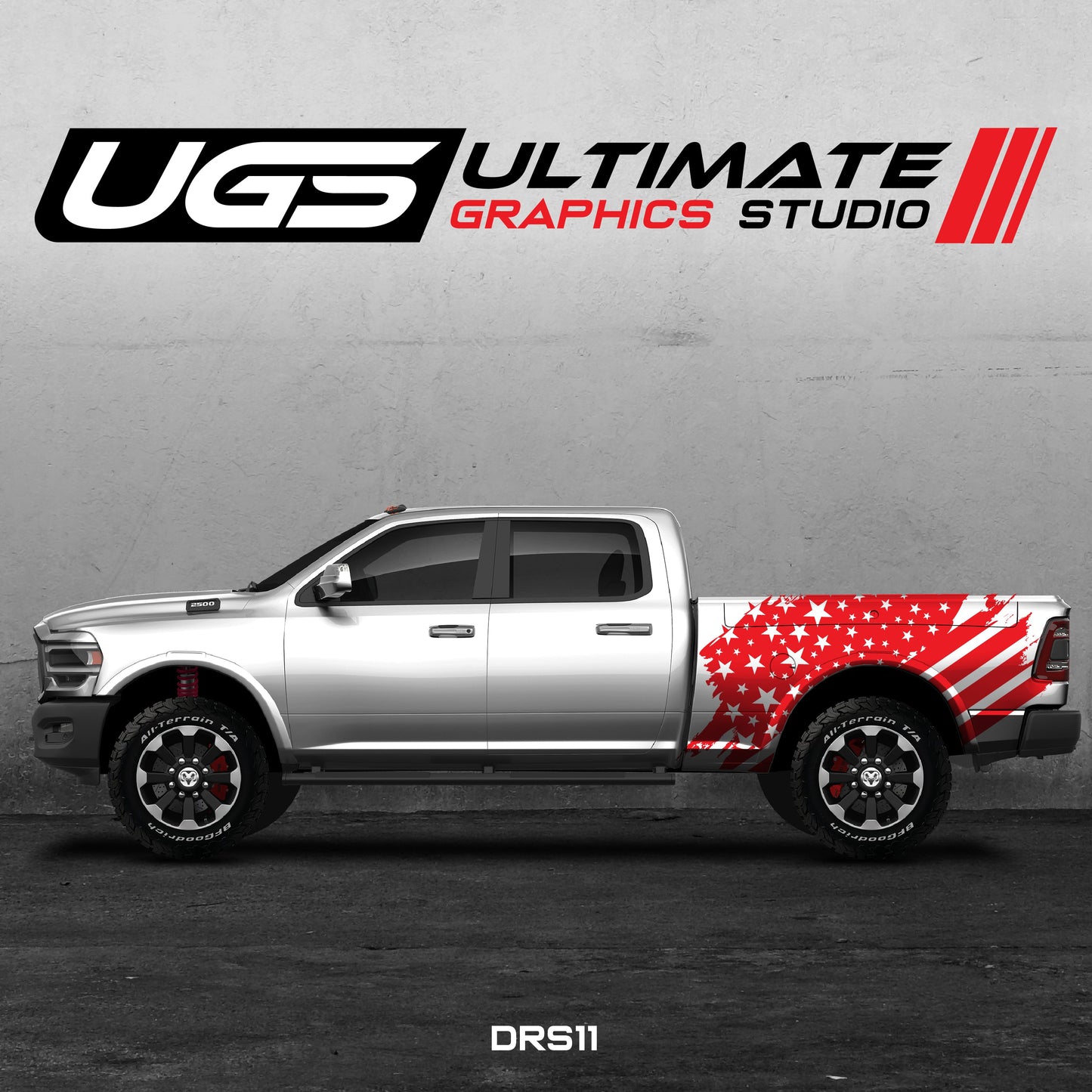 Dodge Ram US Flag One Color