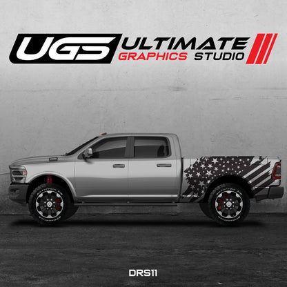 Dodge Ram US Flag One Color