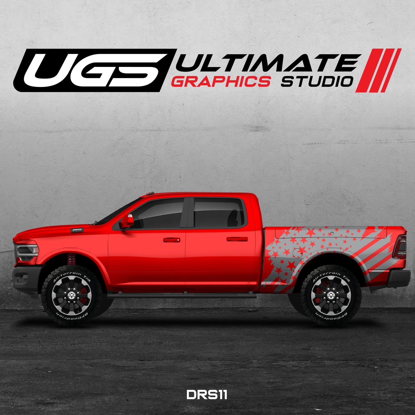 Dodge Ram US Flag One Color