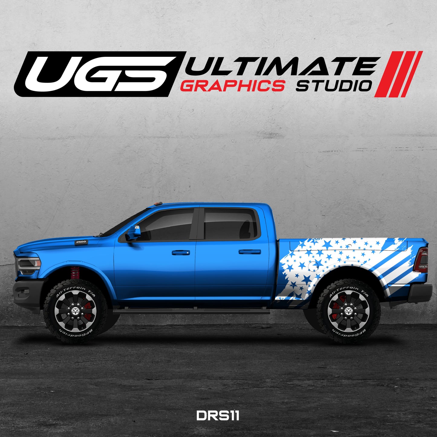 Dodge Ram US Flag One Color
