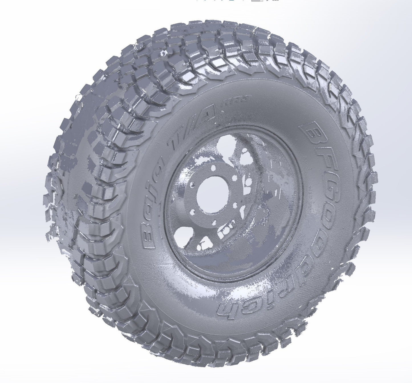 3D Scan: BFG KR3 40" Tire