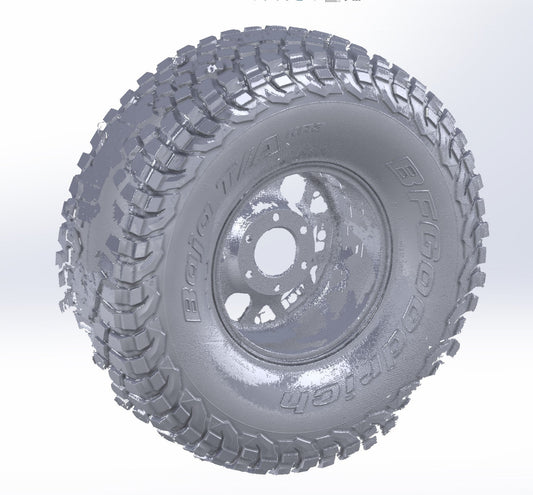3D Scan: BFG KR3 40" Tire