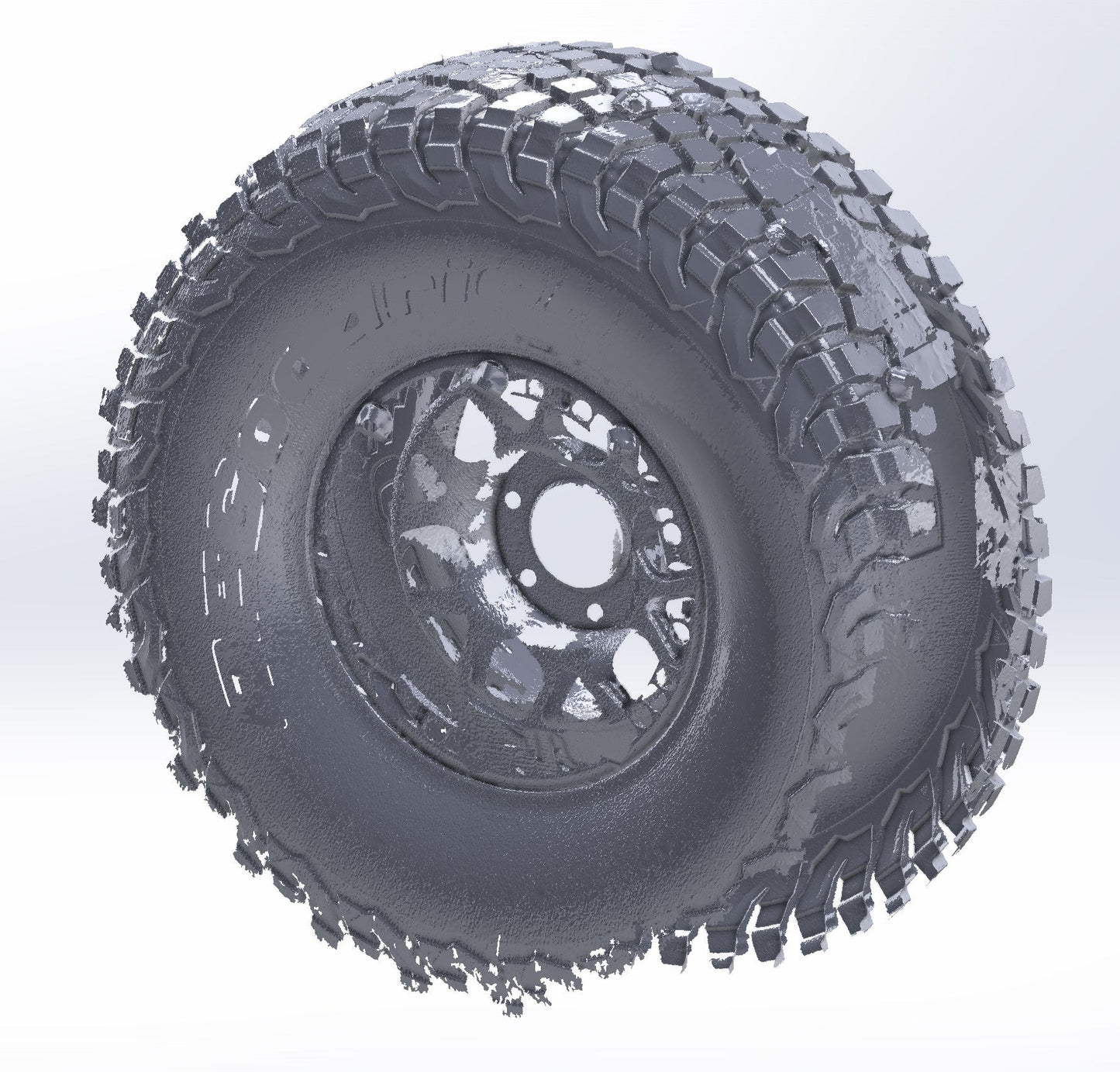 3D Scan: BFG KR3 40" Tire