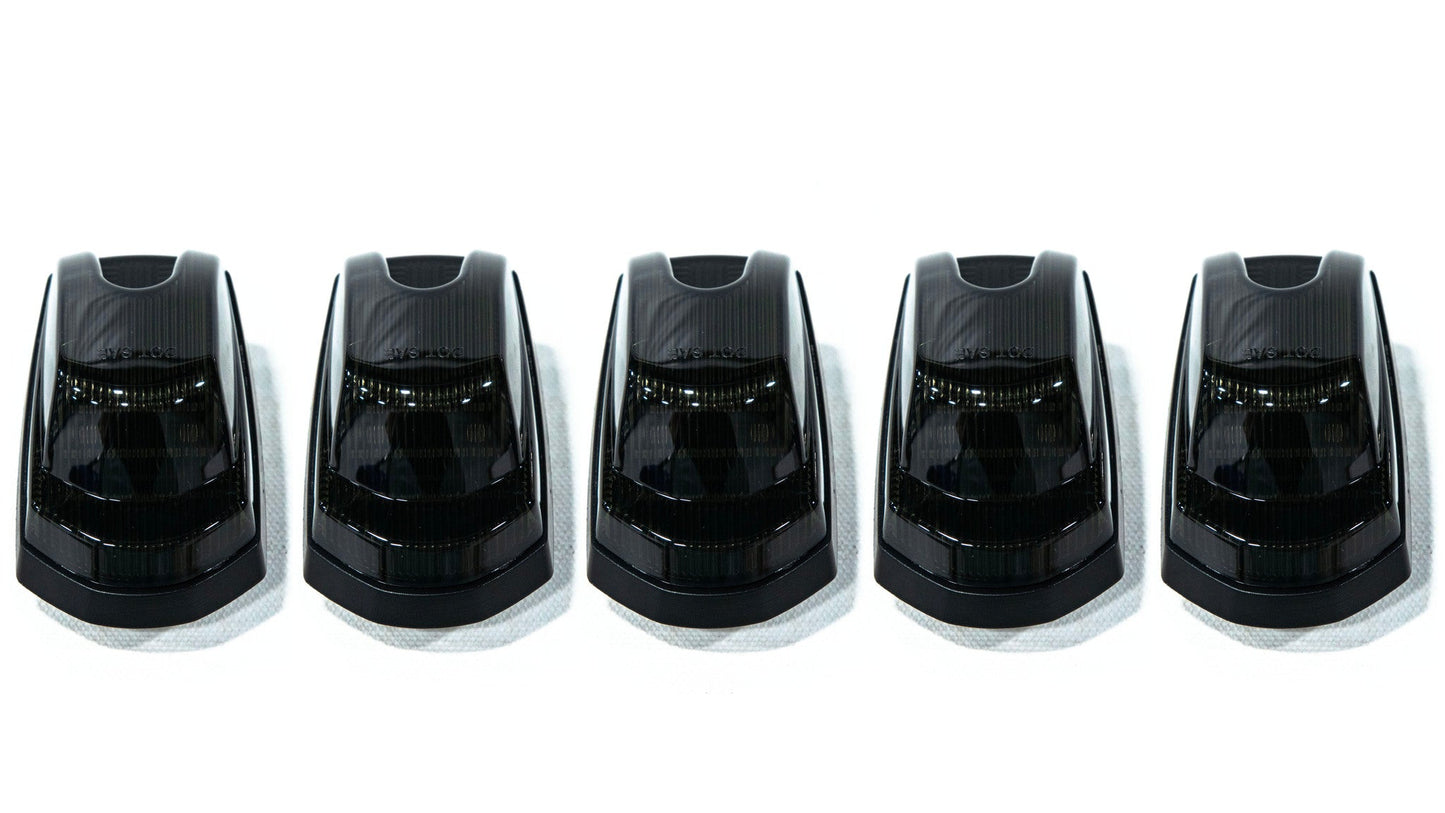 OLM Cab Light Replacement Set (Smoke Lens/Amber Light) - 2017-2022 Ford Super Duty F250/F350