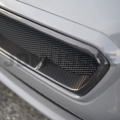 JDMuscle Tanso Carbon Fiber / Gloss Black Grille V4 - 15-17 WRX/STI