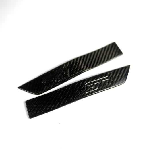 JDMuscle [15-21 WRX/STI] Carbon Fiber Fender Emblem w/ STI etching | JDM-WRX15-FEDEM#CF