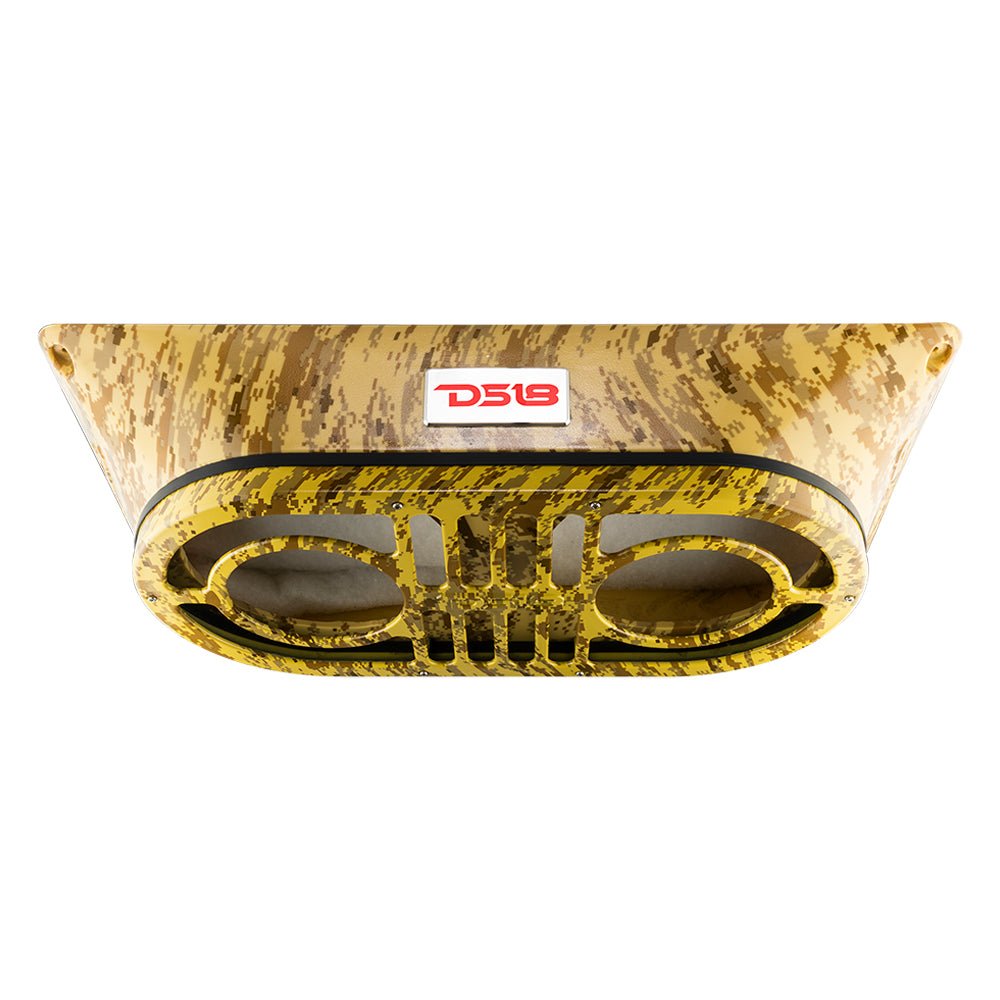 DS18 JBASS/CM Exclusive Jeep Gate Enclosure for 2x10" Shallow Subwoofer Camo Beige