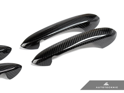 AutoTecknic Dry Carbon Door Handle Trim Set - G16 8-Series Gran Coupe