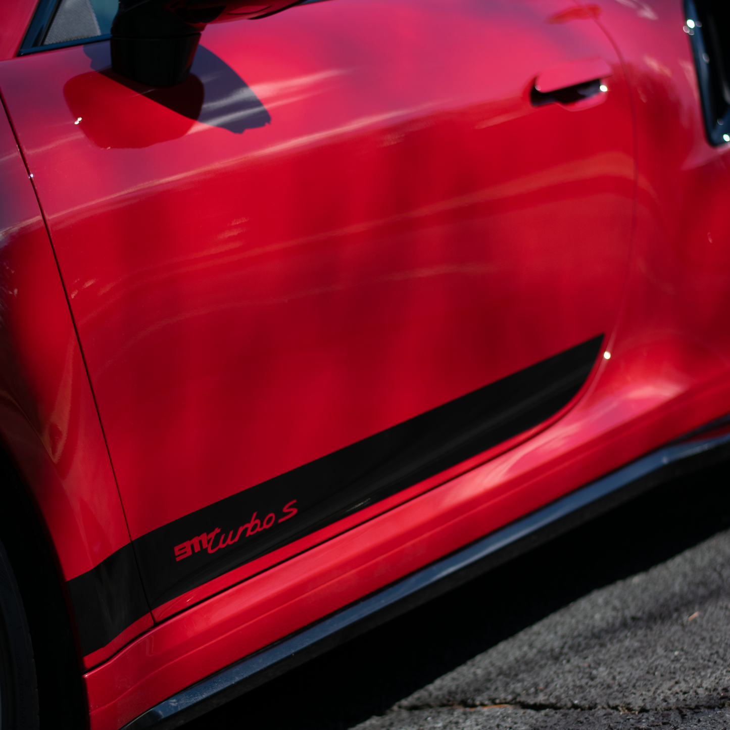 Custom Text Side Stripe for Porsche Models