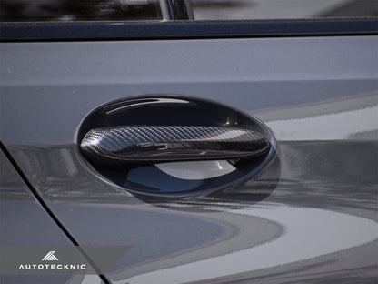 AutoTecknic Dry Carbon Door Handle Trim Set - G20 3-Series
