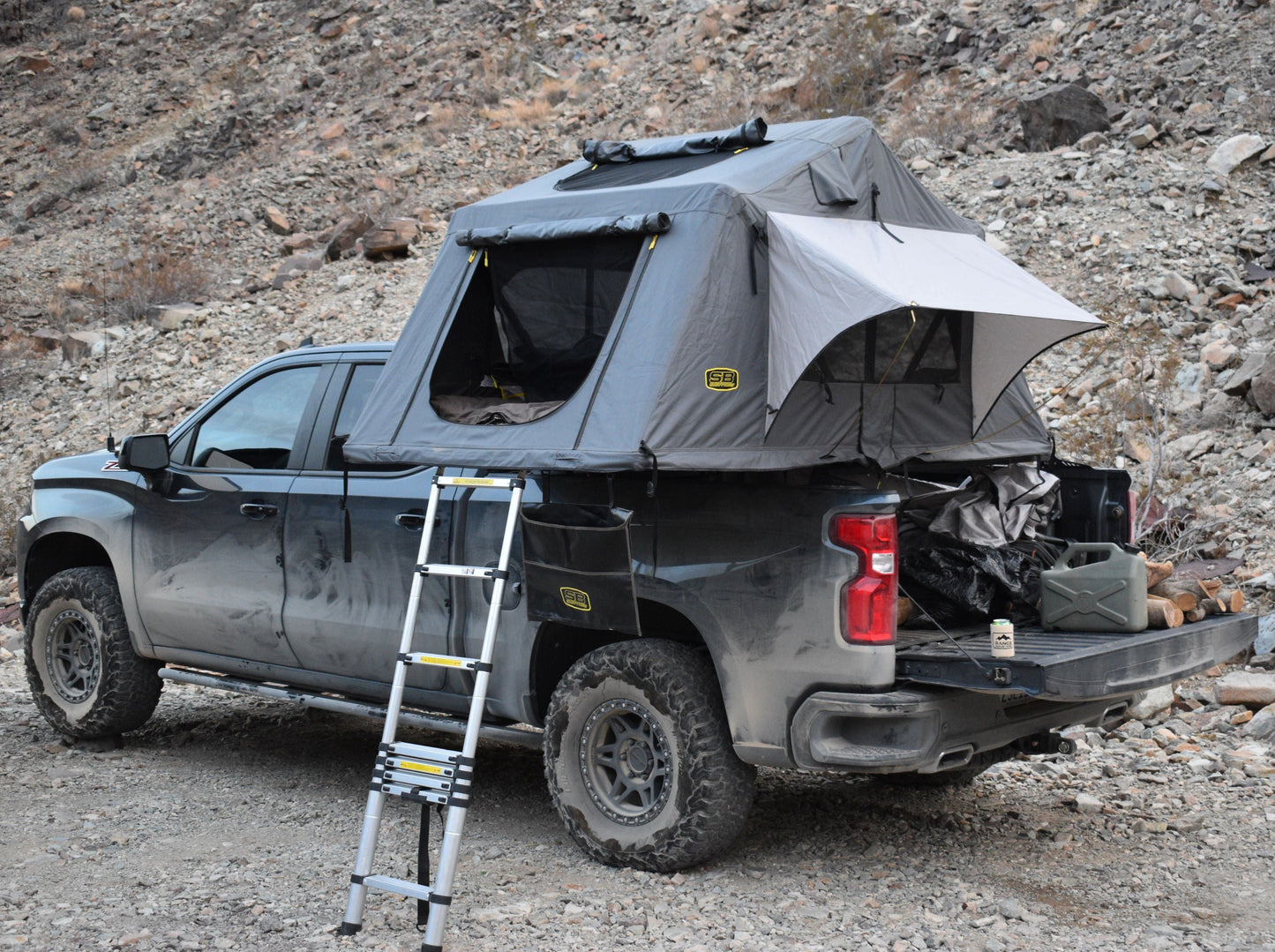 2019+ Silverado/Sierra 1500 Low Profile Tent Rack