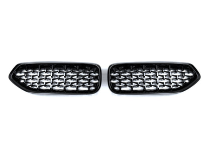 AutoTecknic Painted Glazing Black Front Grille Set - BMW G29 Z4