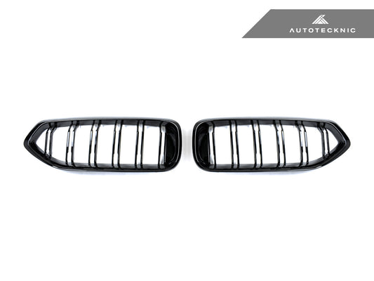 AutoTecknic Dual-Slats Gloss Black Front Grille Set - BMW G29 Z4
